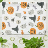 ハロウィーンパターン キッチンタオル (折り畳み)