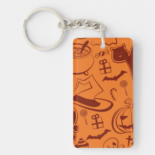 ハロウィーンパターン キーホルダー (正面)