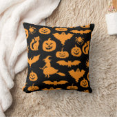 ハロウィーンパターン クッション (ブランケット)