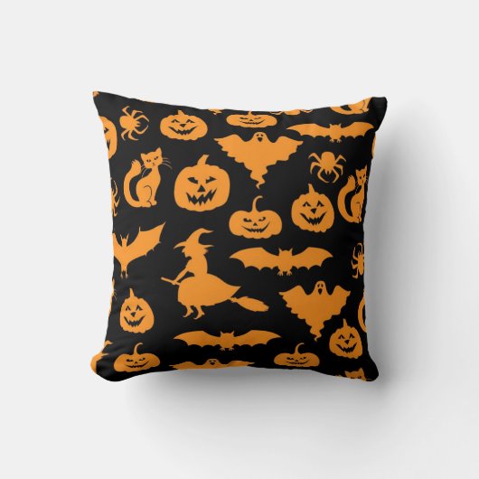 ハロウィーンパターン クッション (正面)