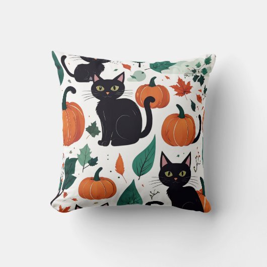 ハロウィーンパターン クッション (正面)