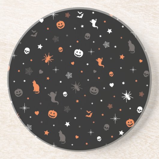 ハロウィーンパターン コースター (正面)
