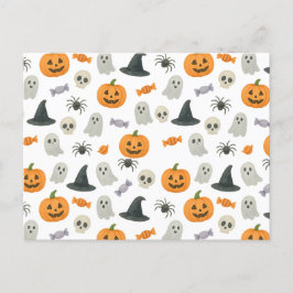 ハロウィーンパターン シーズンポストカード