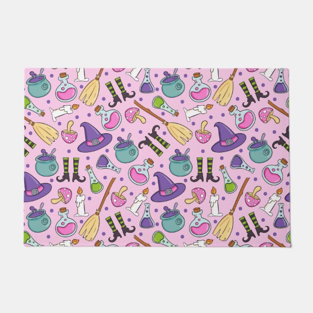 ハロウィーンパターン ドアマット (正面)