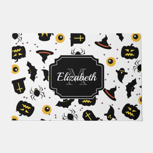 ハロウィーンパターン ドアマット (正面)