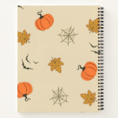 ハロウィーンパターン ノートブック (裏面)