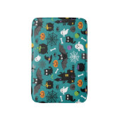 ハロウィーンパターン バスマット (正面縦)