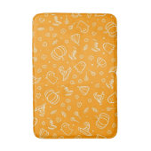 ハロウィーンパターン バスマット (正面縦)