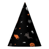 ハロウィーンパターン パーティーハット (左)