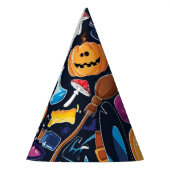 ハロウィーンパターン パーティーハット (左)