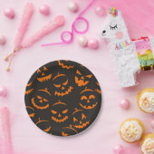 ハロウィーンパターン ペーパープレート (パーティー)