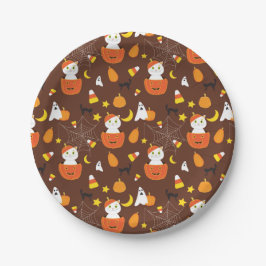 ハロウィーンパターン ペーパープレート