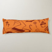 ハロウィーンパターン ボディピロー (裏面)