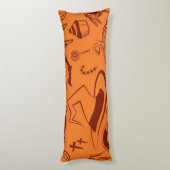 ハロウィーンパターン ボディピロー (裏面 (縦))