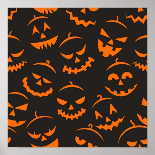 ハロウィーンパターン ポスター (正面)