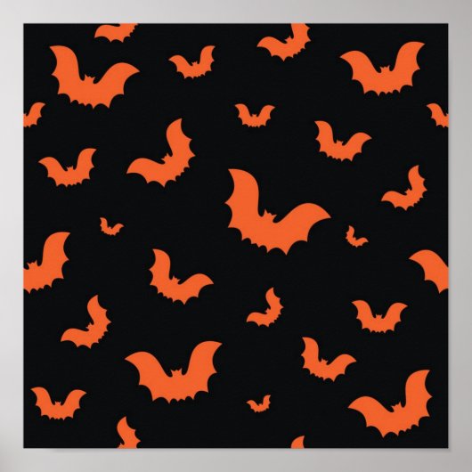 ハロウィーンパターン ポスター (正面)