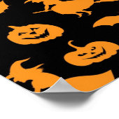 ハロウィーンパターン ポスター (角)
