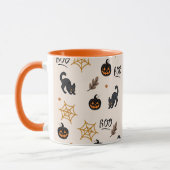 ハロウィーンパターン マグカップ (左)
