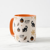 ハロウィーンパターン マグカップ (正面左)