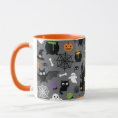 ハロウィーンパターン マグカップ (左)