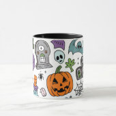 ハロウィーンパターン マグカップ (中央)
