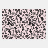 ハロウィーンパターン ラッピングペーパーシート (正面)