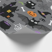 ハロウィーンパターン ラッピングペーパー (角)