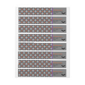 ハロウィーンパターン ラップアラウンドラベル (シート)