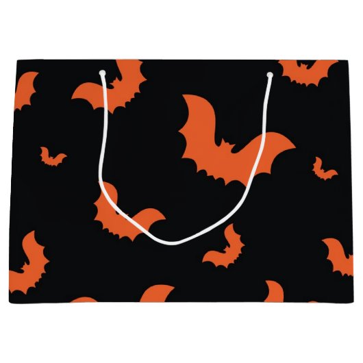 ハロウィーンパターン ラージペーパーバッグ (正面)