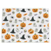 ハロウィーンパターン ラージペーパーバッグ (正面)