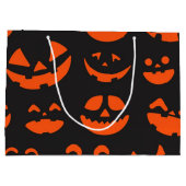 ハロウィーンパターン ラージペーパーバッグ (裏面)