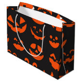 ハロウィーンパターン ラージペーパーバッグ (裏面アングル)