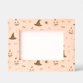 ハロウィーンパターン レーザー彫刻フレーム