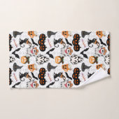 ハロウィーンパターン。不気味可愛い ハンドタオル (ハンドタオル)