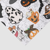 ハロウィーンパターン。不気味可愛い 薄葉紙 (詳細)