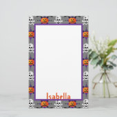 ハロウィーンパターン 便箋 (スタンド正面)