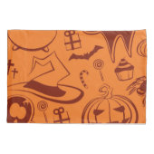 ハロウィーンパターン 枕カバー (裏面)