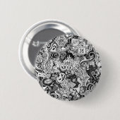 ハロウィーンパターン 缶バッジ (正面&裏面)