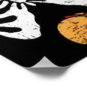 ハロウィーンパパスケルトンタコベリーおもしろい妊娠 ポスター (角)