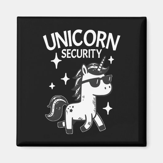 ハロウィーンパパママ娘の両親の衣装ユニコーン マグネット (正面)