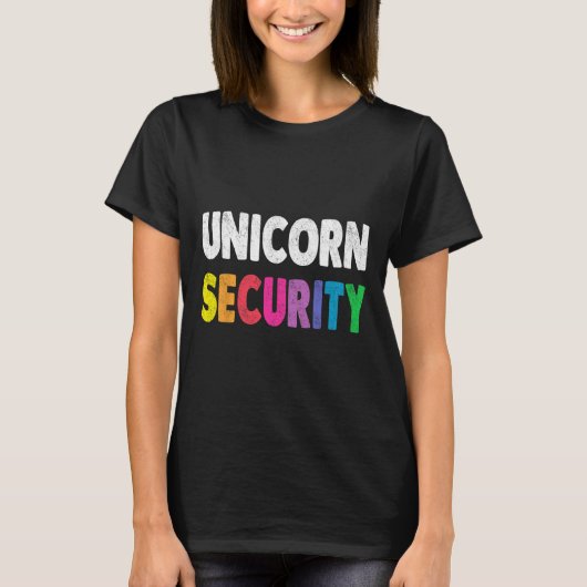 ハロウィーンパパママ娘アダルトコスチュームUnicorn S Tシャツ (正面)
