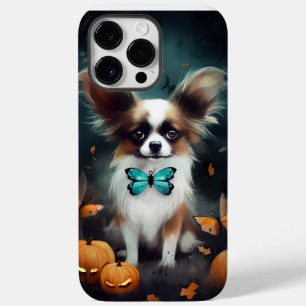 ハロウィーンパピヨンとカボチャ怖い Case-Mate iPhone 14 PRO MAXケース