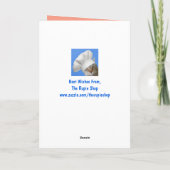 ハロウィーンパピーいたずらっぽい可愛い カード (裏面)