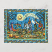ハロウィーンパレードウィッチキリン熊ゼブラースケリー シーズンポストカード (正面)