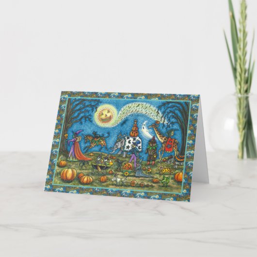 ハロウィーンパレードウィッチギラフゼブラスケリー空白の シーズンカード (正面)