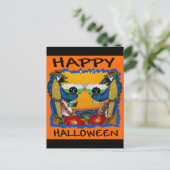 ハロウィーンパロット ポストカード (スタンド正面)