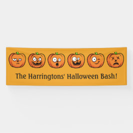 ハロウィーンパンプキカスタムンズ文字バナー2 横断幕