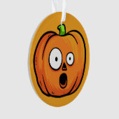 ハロウィーンパンプキカスタムン文字オーナメント5 オーナメント (正面)
