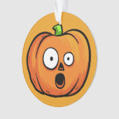 ハロウィーンパンプキカスタムン文字オーナメント5 オーナメント (正面)