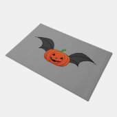 ハロウィーンパンプキンこうもり ドアマット (アングル)